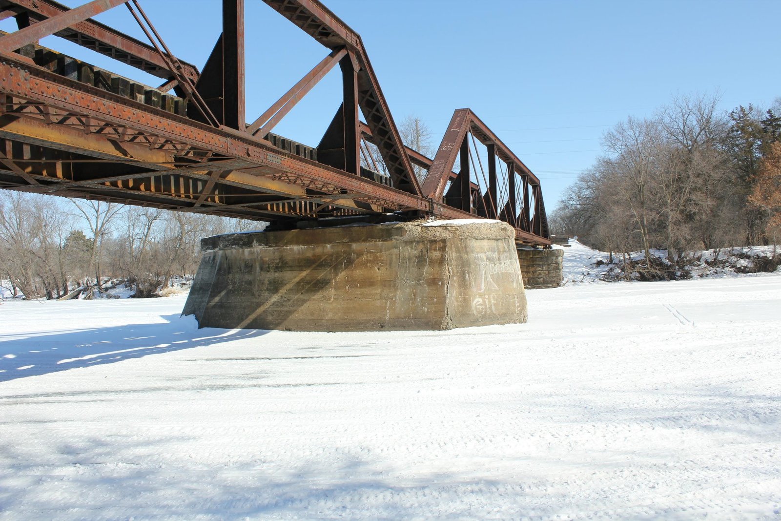 Looking east